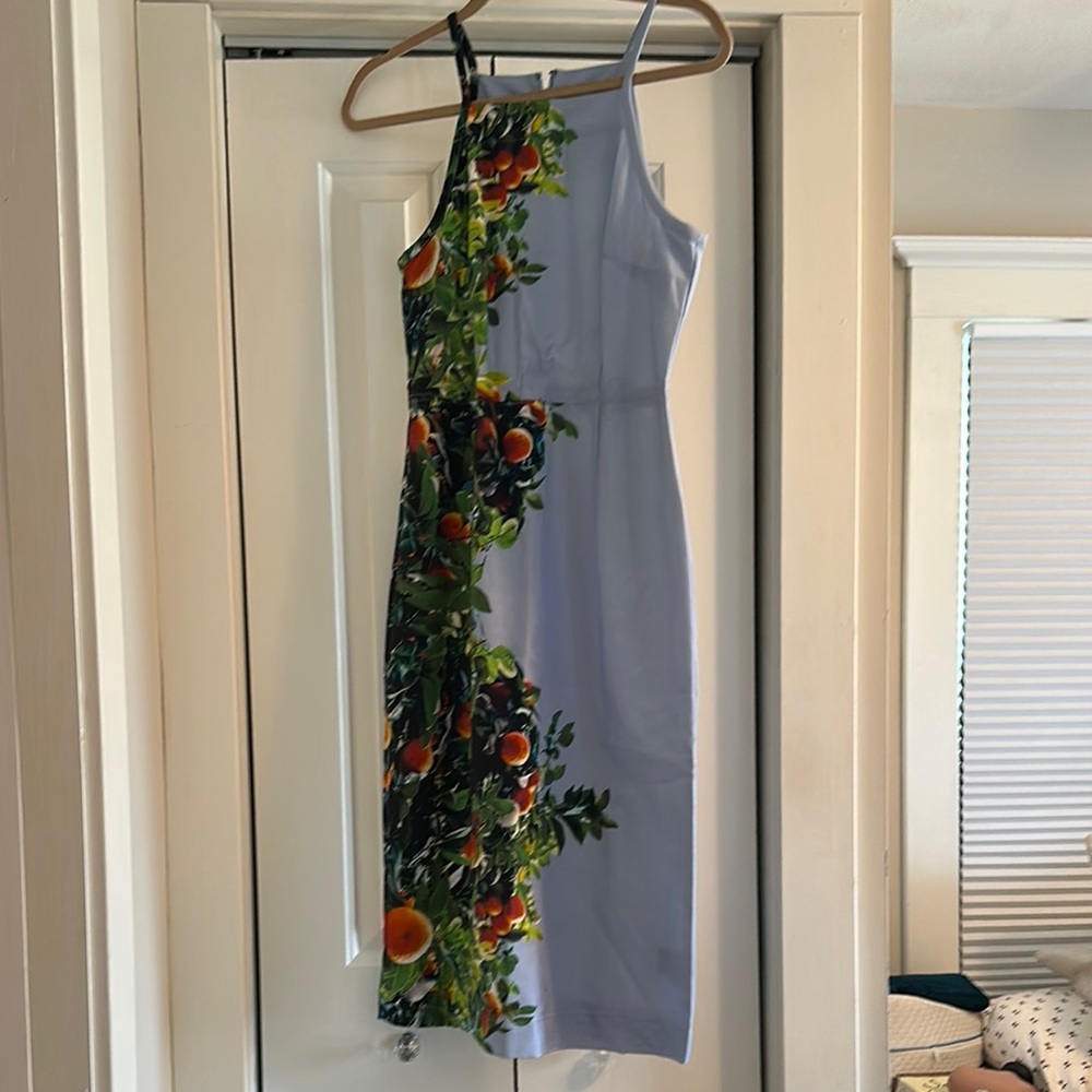Floral Print Sleeveless Dress - Multicolor